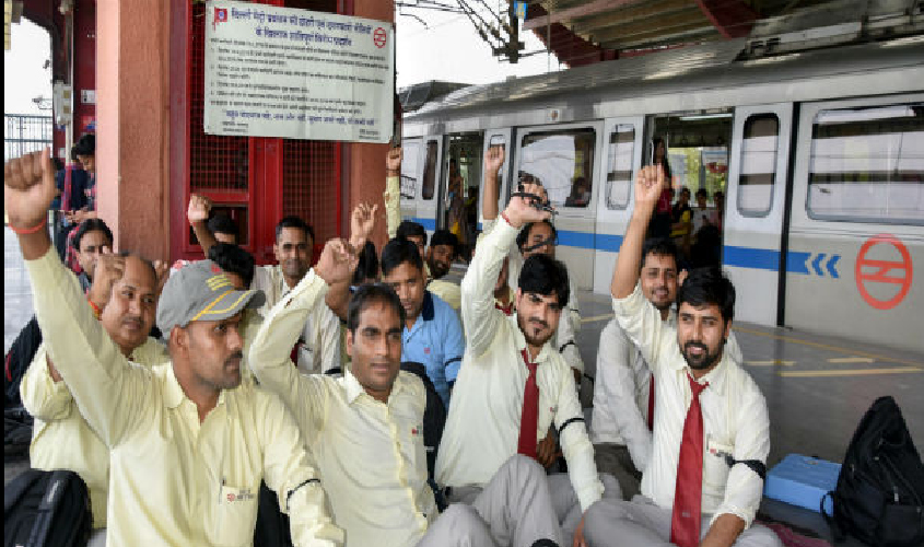 Delhi Metro Employees To Revive Their Protests From 10 July The 