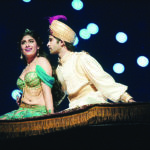 Aladdin (Siddharth Menon) and Jasmine (Kira) on the flying magic carpet