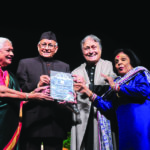 Kumudini Lakhia, Shri Lalit Mansingh, Ustad Amjad Ali Khan and Mrs. Shobha Deepak Singh.