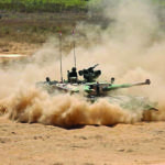 Arjun, a third generation main battle tank developed by India’s Defence Research and Development Organisation (DRDO), is seen during a live demonstration by land systems at the DefExpo 2018 in Chennai