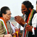 Hyderabad: UPA chairperson Sonia Gandhi being greeted by Telangana Congress President N. Uttam Kumar Reddy on her arrival in Hyderabad on Nov 23, 2018. (Photo: IANS)