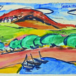 watercolour on paper: 1946: 388 x 560mm