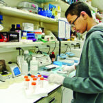 Sujay in the laboratory