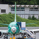 A Boeing 737 Max at the Rento­n Munic­ipal Airpo­rt in Rento­n, Wash., on 19 May. The New York Times