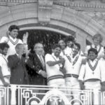 Dev celebrates a Test victory at Lord’s 1986. At far right is Prabhakar, whose accusations of match-fixing against Dev would make him cry.