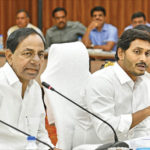 K. Chandrasekhar Rao and Y.S. Jagan Mohan Reddy at their first official meeting in Hyderabad on Friday.