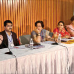 (L-R) Dr Vijay Kher; Dr S.Rajesh, Director Health, NITI Aayog; Dr Promila Gupta, Principal Consultant, DGHS; Dr Megha Pravin Khobragade, Jt. Director NOTTO; Dr Aarti Vij, Faculty Head, ORBO.