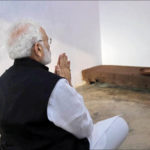 Prime Minister Narendra Modi paying tributes to Veer Savarkar during his visit to Cellular Jail in Port Blair, Andaman and Nicobar Islands on 30 December 2018. IANS