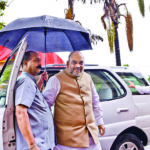 New Delhi: Union Home Minister Amit Shah arrives at Parliament in New Delhi on July 18, 2019. (Photo: IANS)