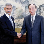 Foreign Minister Subrahmanyam Jaishankar meets Chinese Vice President Wang Qishan at the Zhongnanhai leadership compound in Beijing, China, on 12 August. REUTERS