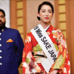 Lakshyaraj Singh Mewar of Udaipur and Miss Sake 2019, Sae Haruta.