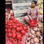 Kavita, a matka maker from Kumhar Gram in Delhi.