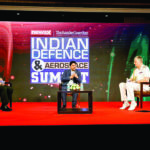 L-R General Bipin Rawat, Chairman COSC; Ashish Singh, Editor- Strategic Affairs Newsx; Admiral Tim Fraser CB,UK