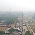 Thick layer of smog envelops Delhi on Friday. ABHISHEK SHUKLA