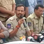 Shadnagar: Cyberabad Police Commissioner V. C. Sajjanar addresses a press conference after the police shot dead all the four accused in gang rape and murder of a young veterinarian in Hyderabad; in an alleged ‘encounter’ near Shadnagar town of Telangana’s