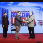 Mr. Kunal Behrani,VP-Sales & Marketing,Unity Group receiving the award for Best Upcoming Luxurious Residential Property in Delhi copy