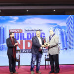 Mr. Pankaj Malhotra, Director-Leminex HPL Sheets receiving the award for Excellence in Beautifyinh Exteriors copy