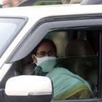 Kolkata: West Bengal Chief Minister Mamata Banerjee interacts with people from her cavalcade during her inspection round across Kolkata amid the extended nationwide lockdown imposed to mitigate the spread of coronavirus; on Apr 23, 2020. (Photo: IANS)