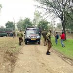 security personnel at the spot where tunnel detected along IB in Hiranagar