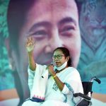 West Bengal Chief Minister Mamata Banerjee addresses a public meeting