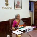 Union Minister for Finance and Corporate Affairs Nirmala Sitharaman virtually participates in the G20 High-Level Tax Symposium on Tax Policy and Climate Change