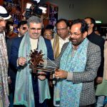 Union Minority Affairs Minister Mukhtar Abbas Naqvi during the inauguration of the 33rd Hunar Haat at the 40th India International Trade Fair