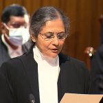 Three newly appointed women judges take oath as the Judges of the Supreme Court of India