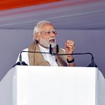 Narendra Modi at the public function