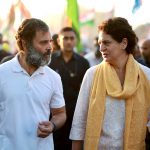 Rahul Gandhi with his sister Priyanka Gandhi Vadra participates in Congress’ Bharat Jodo Yatra