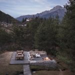 Amankora, Bhutan – Dining, Paro Lodge dining experience, Outdoor Terrace private dinner with Drukgyel Dzong view