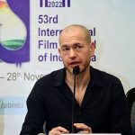 Nadav Lapid delivering his remarks on ‘The Kashmir Files’ at the 53rd IFFI’s closing ceremony