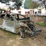 Transport Ministry team inspects the car of Rishabh Pant