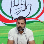 Rahul Gandhi addresses a press conference