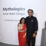 Uma Nair with Raman Sehgal, son of the artist