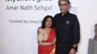 Uma Nair with Raman Sehgal, son of the artist