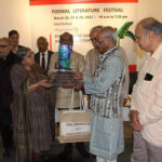 Ajeet-Cour-presenting-the-award-for-Sheikh-Mujibir-Rehman-to-eminent-delegates-from-Bangladesh