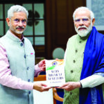 S Jaishankar presented the first copy of his book ‘Why Bharat Matters’ to PM Narendra Modi