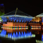 Colombo at night on Vesak Day