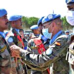 Medal Day Parade for award of United Nation Peace Medals for Indian Battalion at UNIFIL, in Naqoura on 22 Aug, 2021. ANI