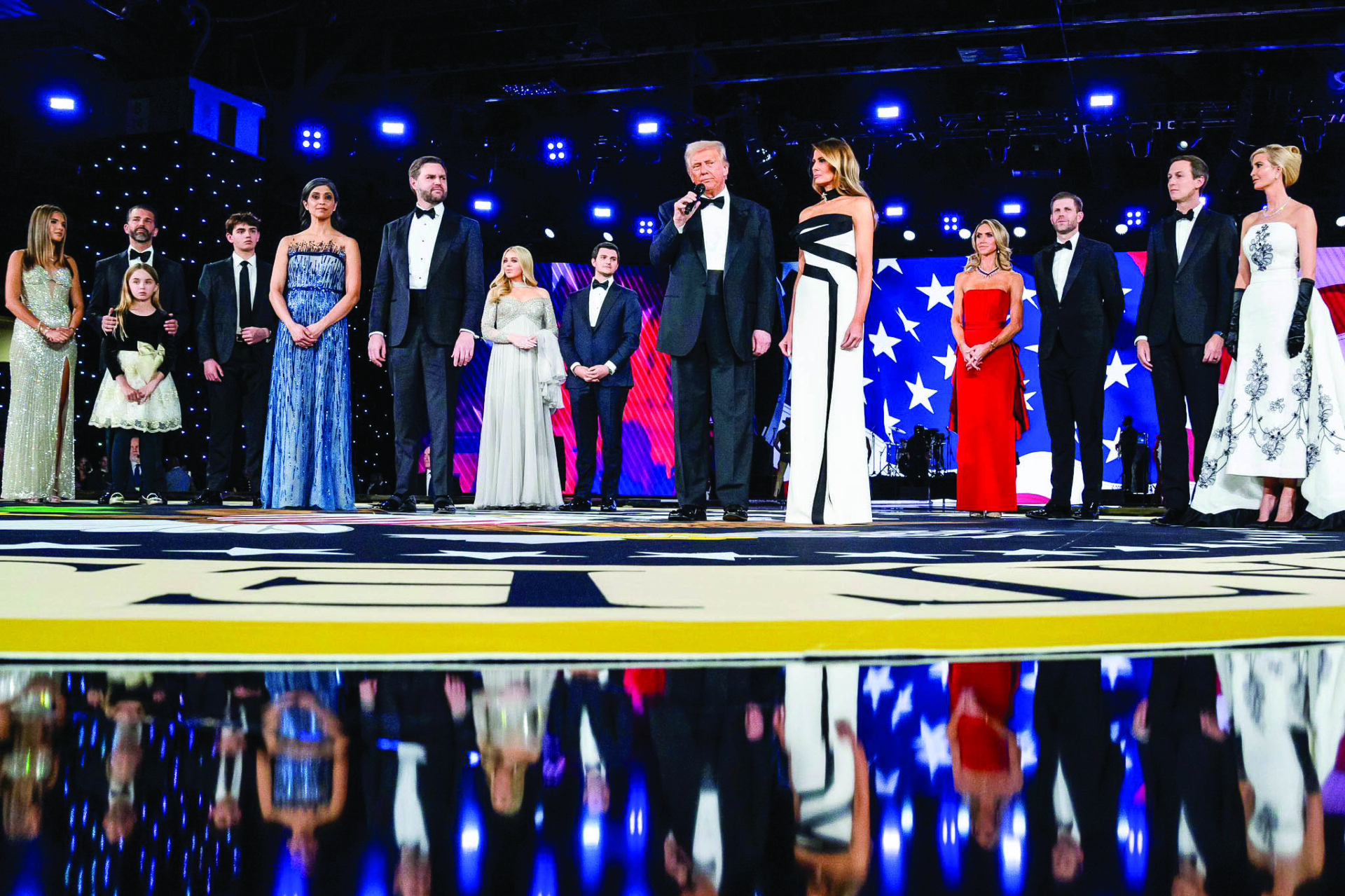 TheTrump and Vance families on Inauguration Day, in Washington, D.C.