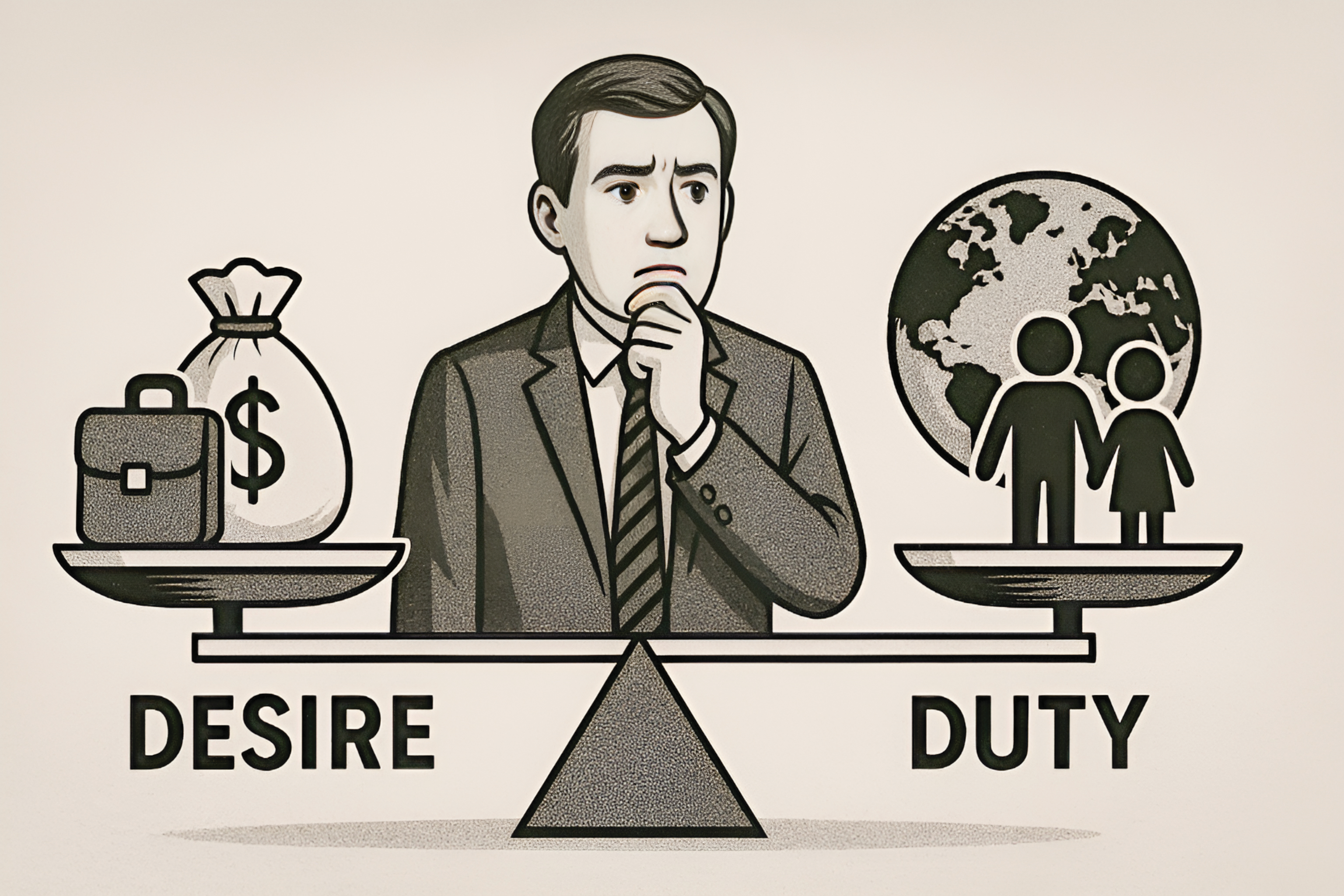 Desire and duty: A false divide