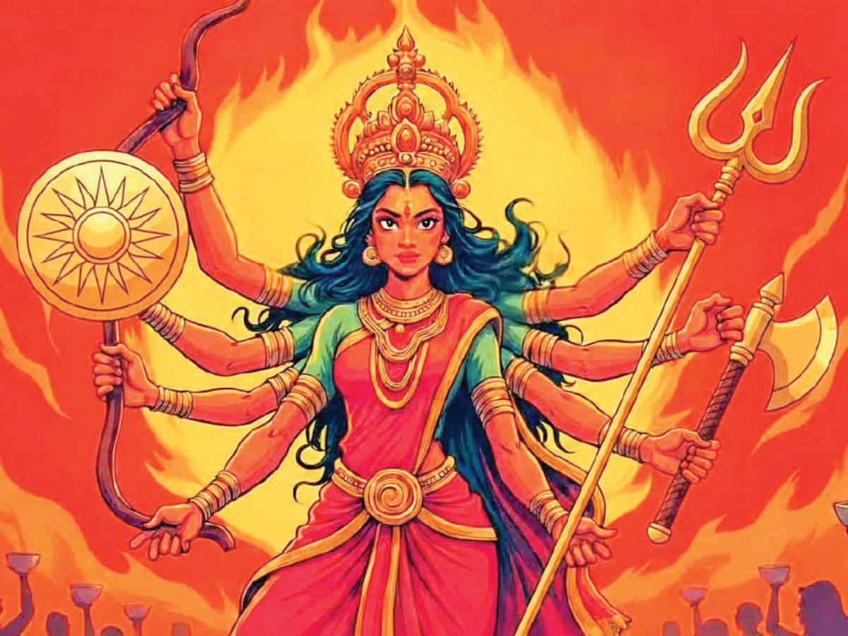 Navratri and Saptashati show liberation through embracing life