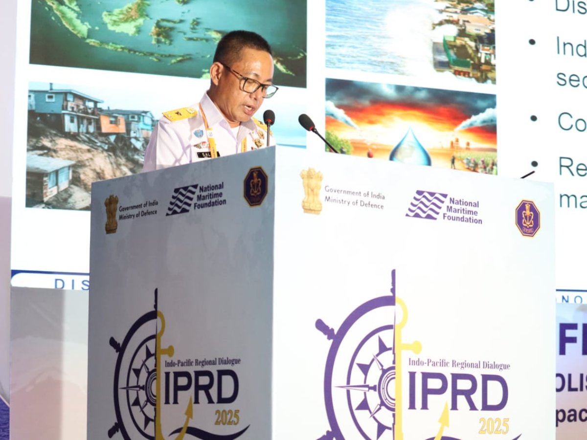 First Admiral Salim at IPRD 2025 highlighted how climate change is reshaping Indo-Pacific security
