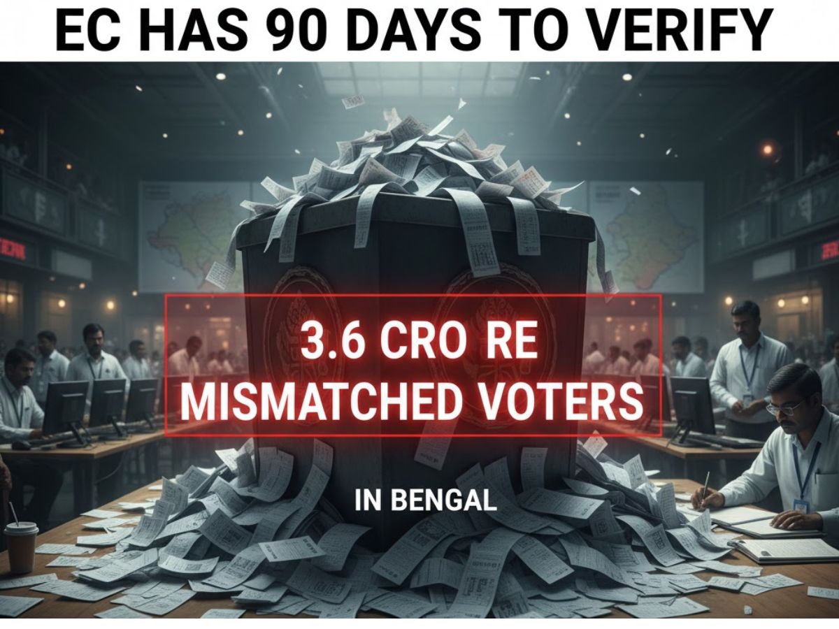 EC has 90 days to verify 3.6 crore mismatched voters in Bengal