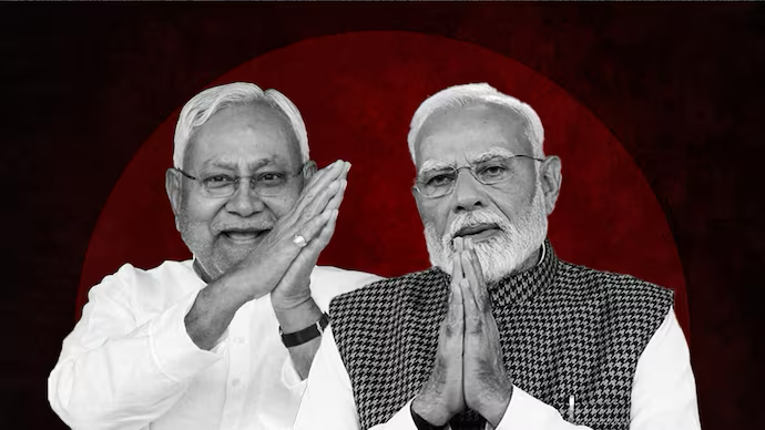 Prime Minister Narendra Modi and Chief Minister Nitish Kumar