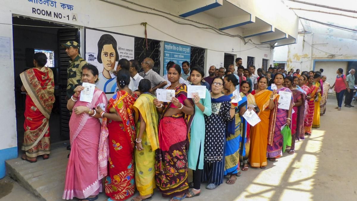 Voters in Bihar engage at polling stations during the 2025 Assembly