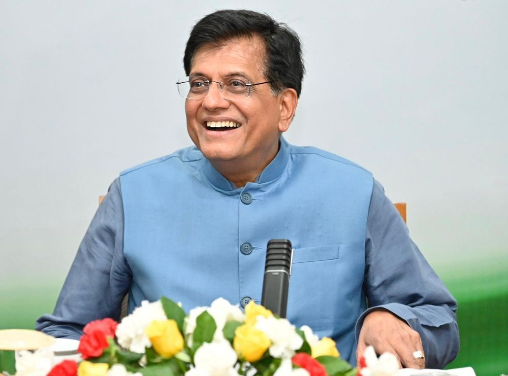Commerce Minister Piyush Goyal engages