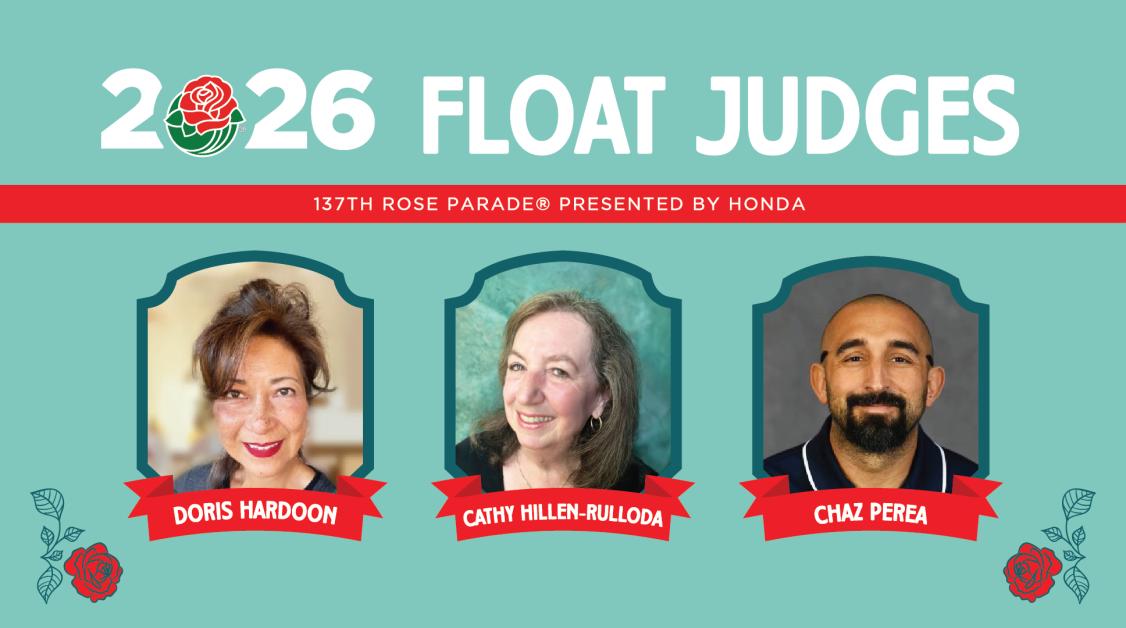 Judges observe floats along the parade route. - Photo Gallery