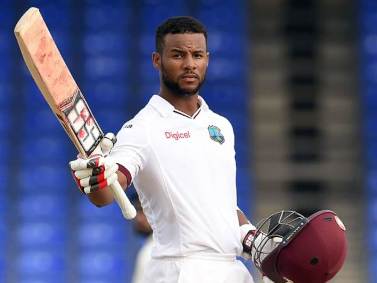 Shai Hope builds an innings for West Indies. - Photo Gallery