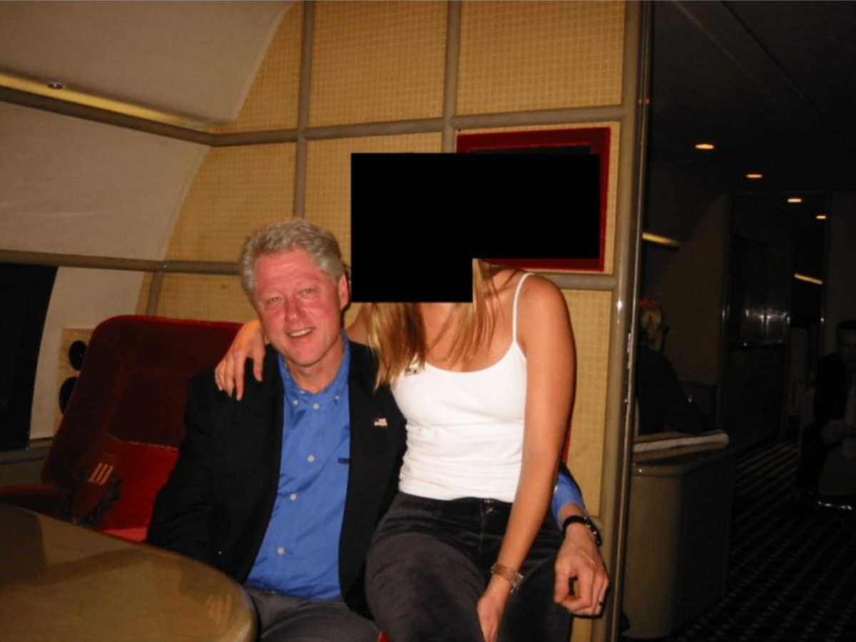 Clinton poses with Epstein and Maxwell in an informal setting. - Photo Gallery